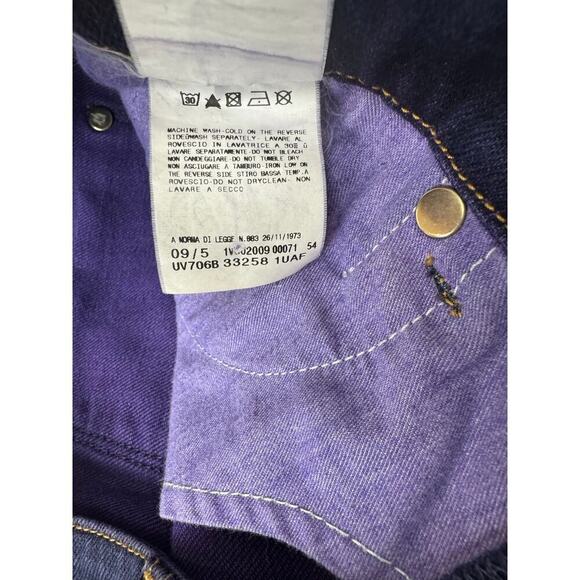 Versace Jeans Couture Men's Designer Mid Rise Straight Jeans Slim Logo 32*34 - Picture 10 of 12